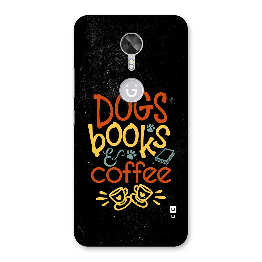 Dogs Books Coffee Back Case for Gionee A1