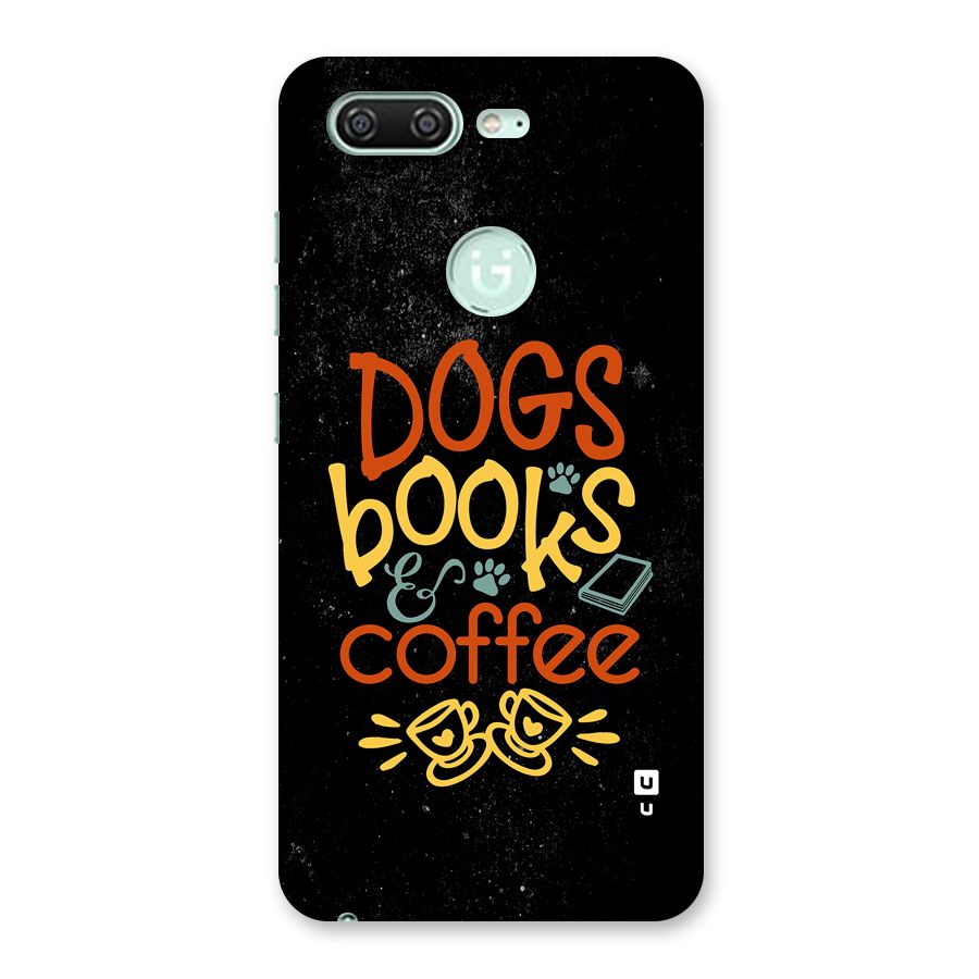 Dogs Books Coffee Back Case for Gionee S10