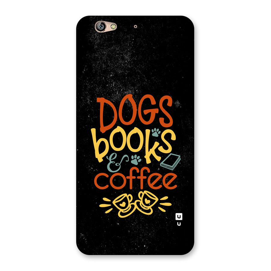 Dogs Books Coffee Back Case for Gionee S6