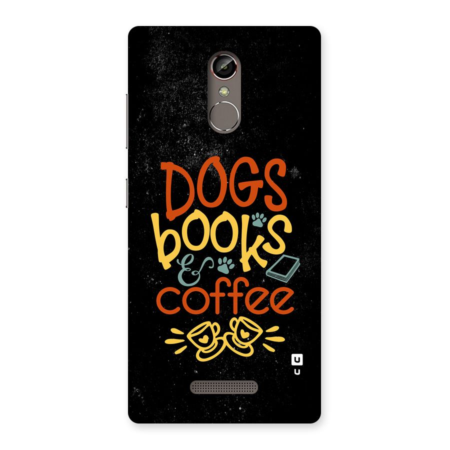 Dogs Books Coffee Back Case for Gionee S6s