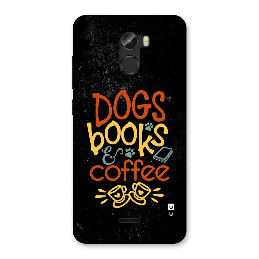 Dogs Books Coffee Back Case for Gionee X1