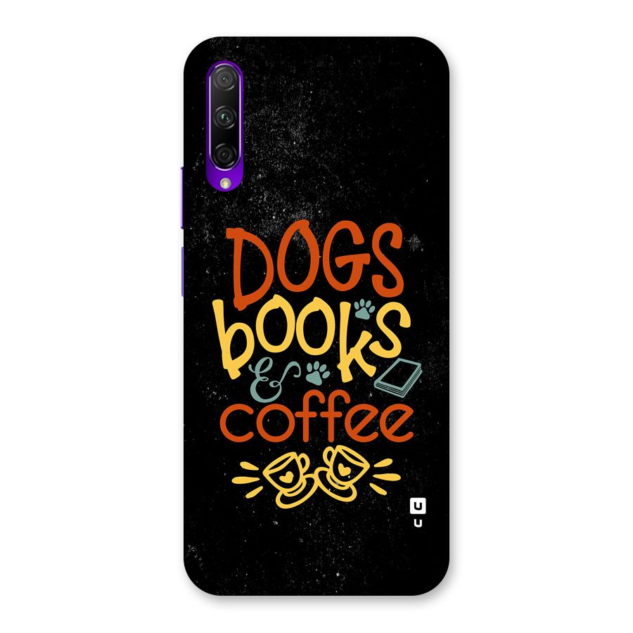 Dogs Books Coffee Back Case for Honor 9X Pro