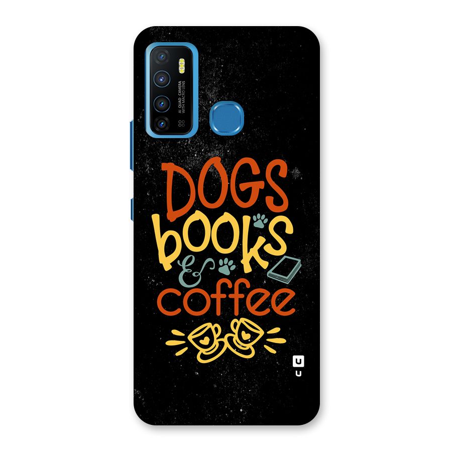 Dogs Books Coffee Back Case for Infinix Hot 9