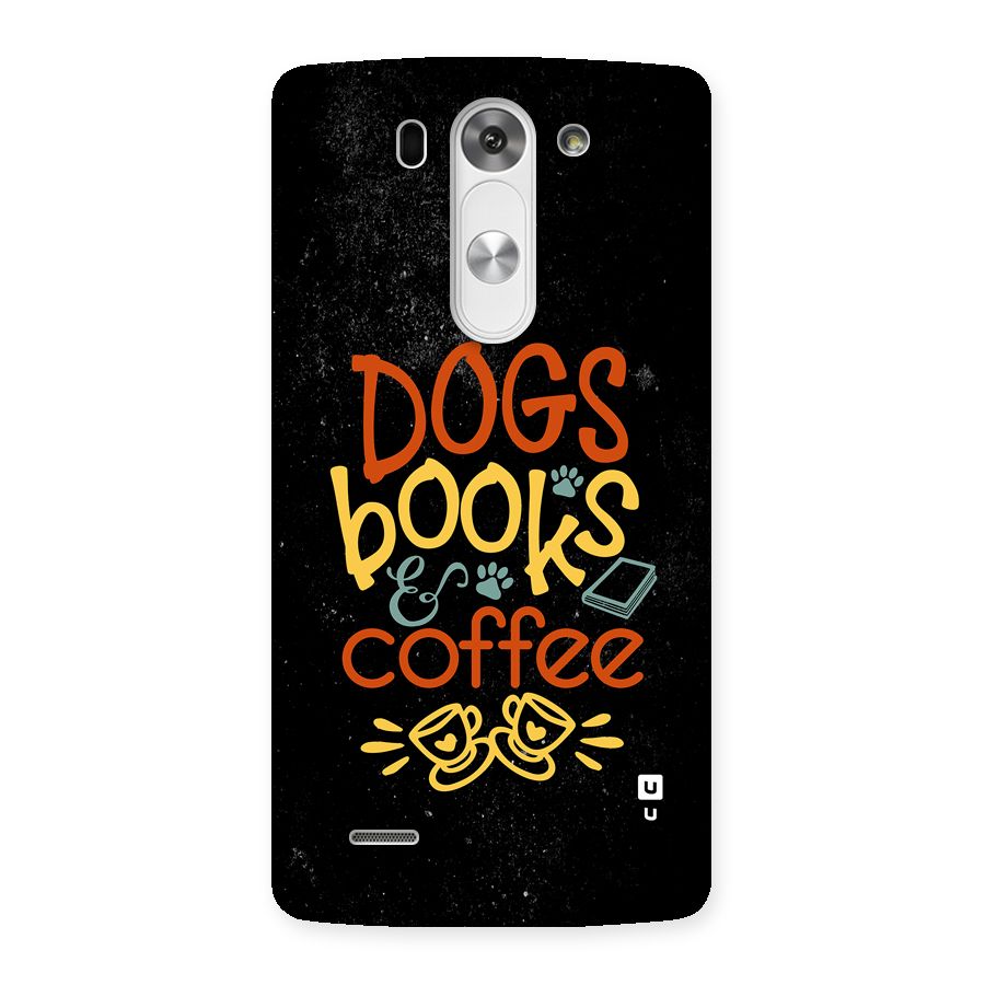 Dogs Books Coffee Back Case for LG G3 Mini