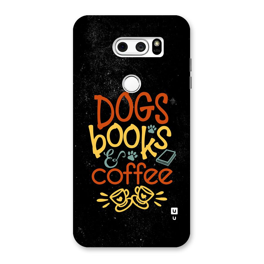 Dogs Books Coffee Back Case for LG V30