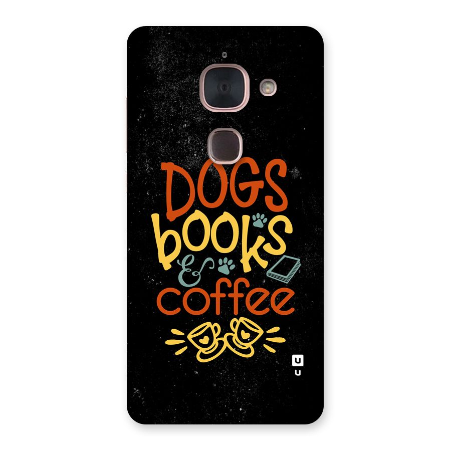 Dogs Books Coffee Back Case for Le Max 2