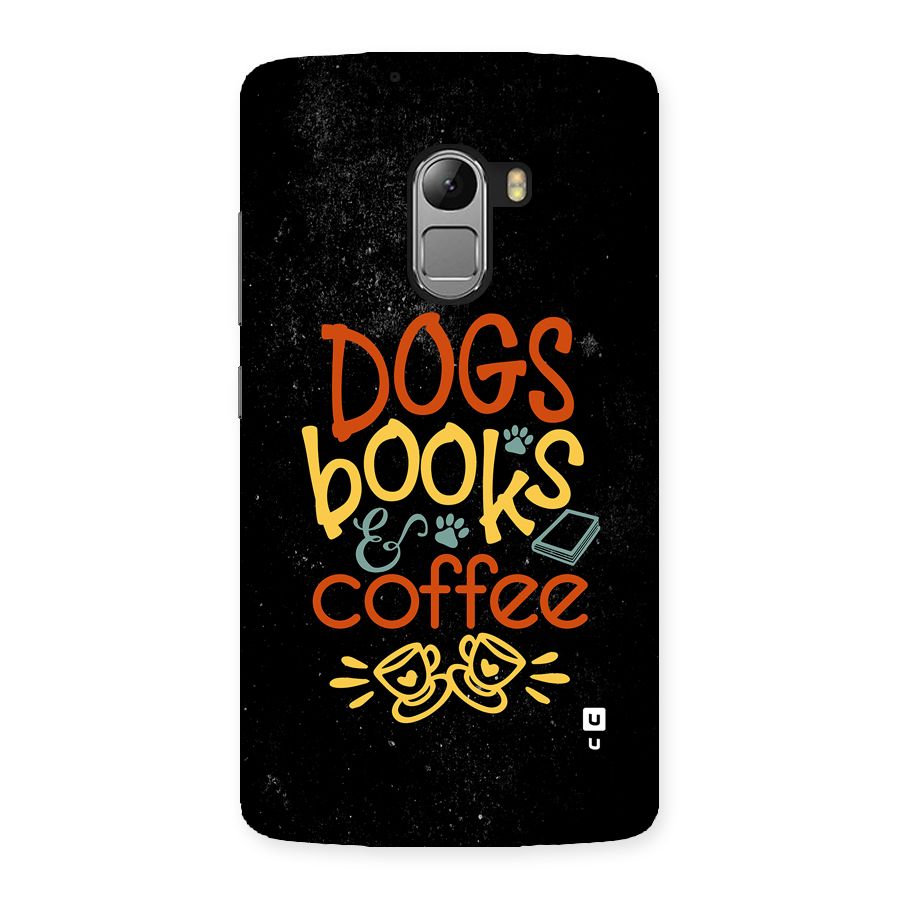 Dogs Books Coffee Back Case for Lenovo K4 Note