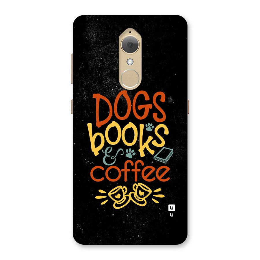 Dogs Books Coffee Back Case for Lenovo K8