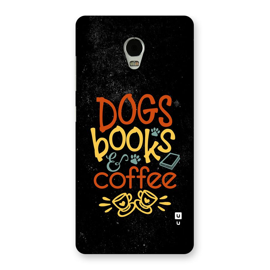 Dogs Books Coffee Back Case for Lenovo Vibe P1