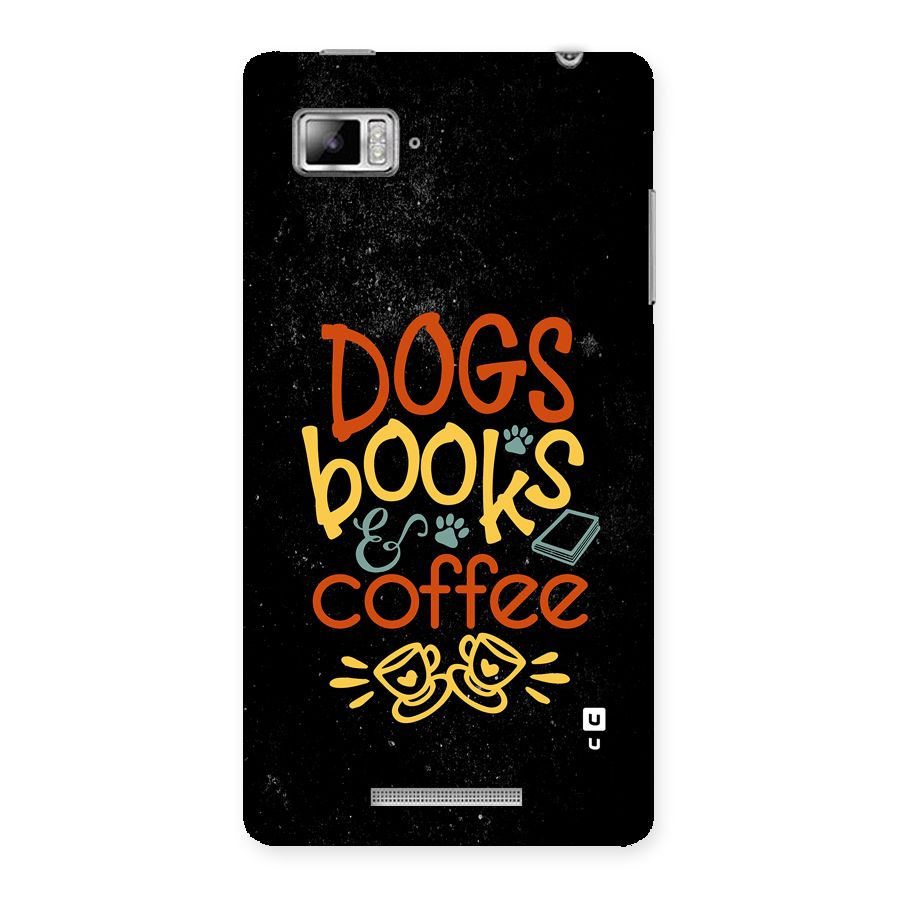 Dogs Books Coffee Back Case for Lenovo Vibe Z K910