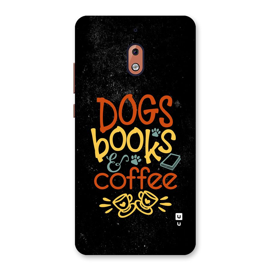 Dogs Books Coffee Back Case for Nokia 2.1