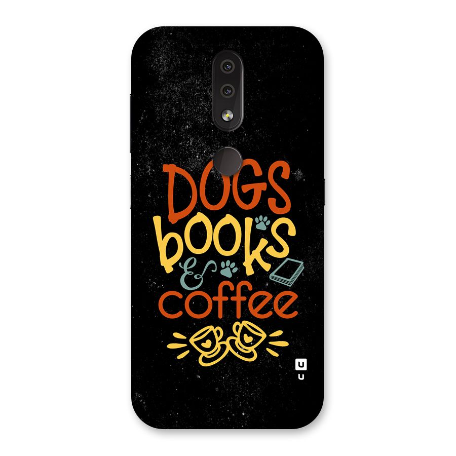 Dogs Books Coffee Back Case for Nokia 4.2