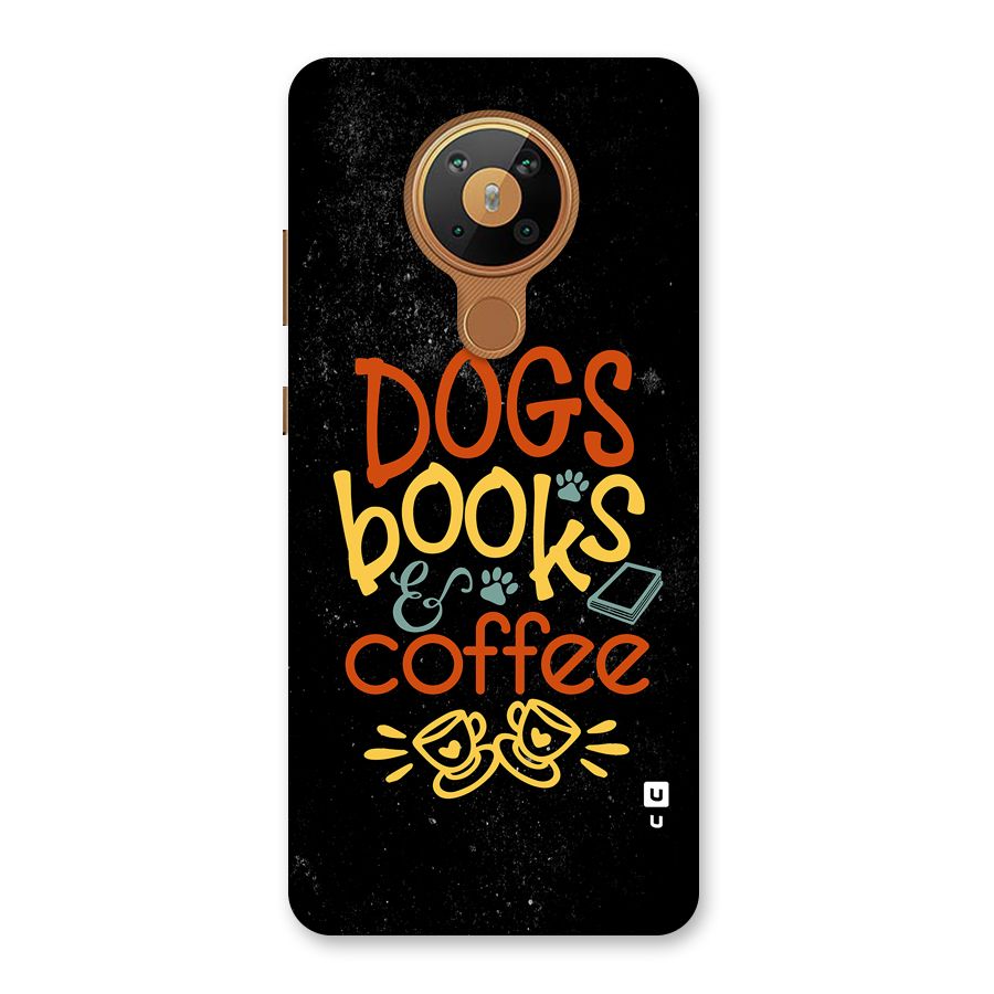 Dogs Books Coffee Back Case for Nokia 5.3