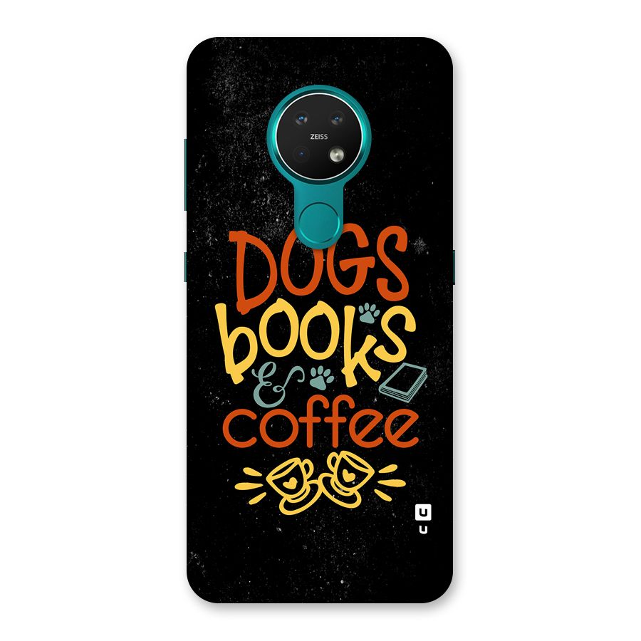 Dogs Books Coffee Back Case for Nokia 7.2
