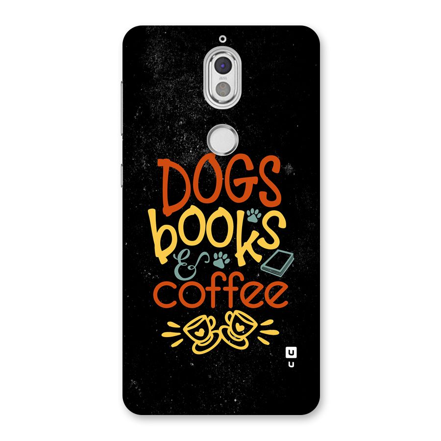 Dogs Books Coffee Back Case for Nokia 7
