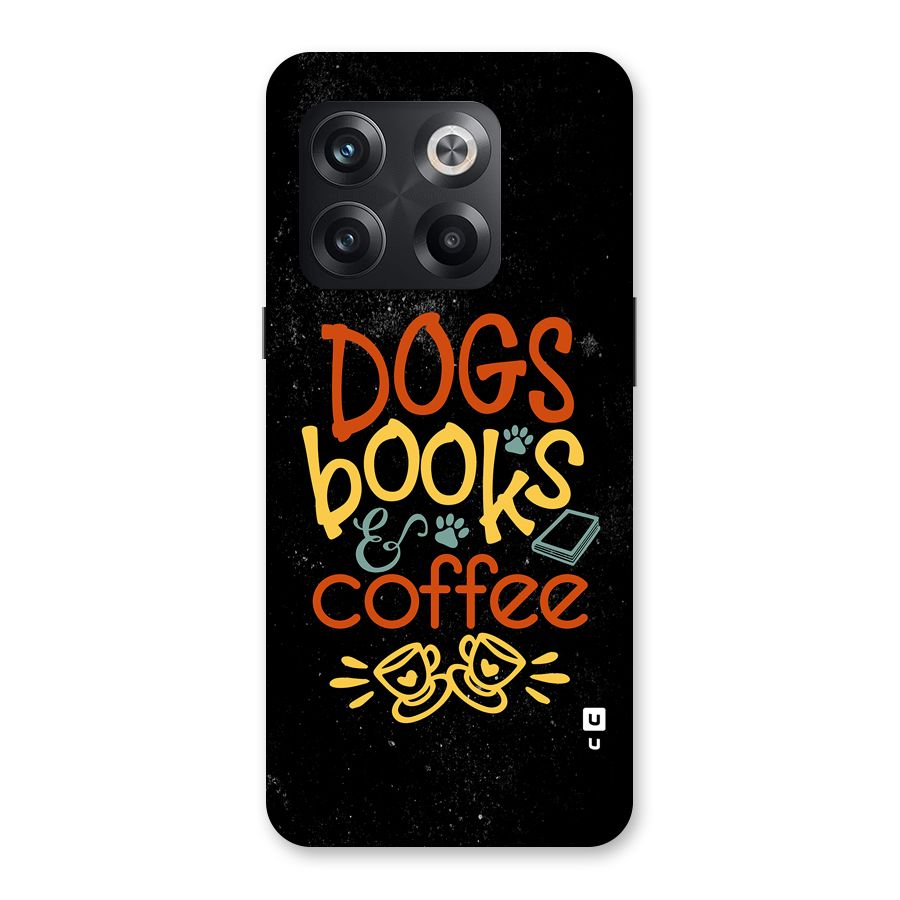 Dogs Books Coffee Back Case for OnePlus 10T