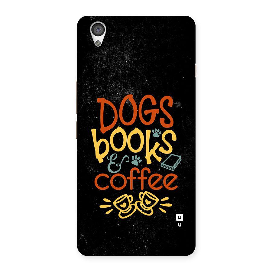 Dogs Books Coffee Back Case for OnePlus X