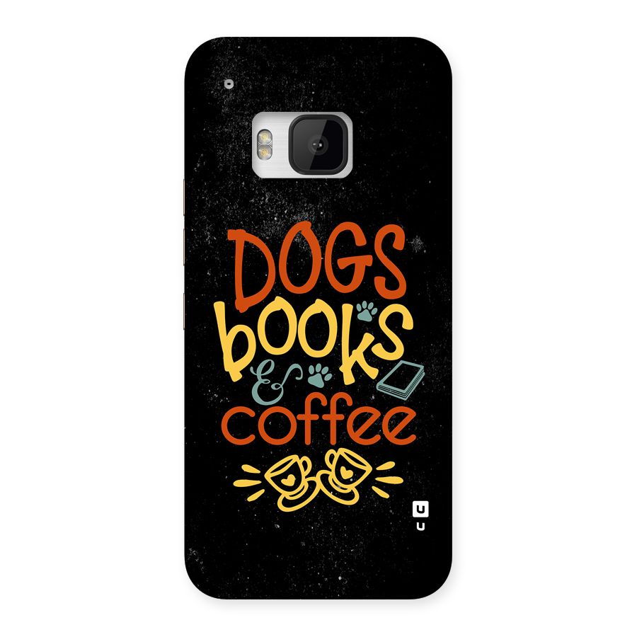 Dogs Books Coffee Back Case for One M9