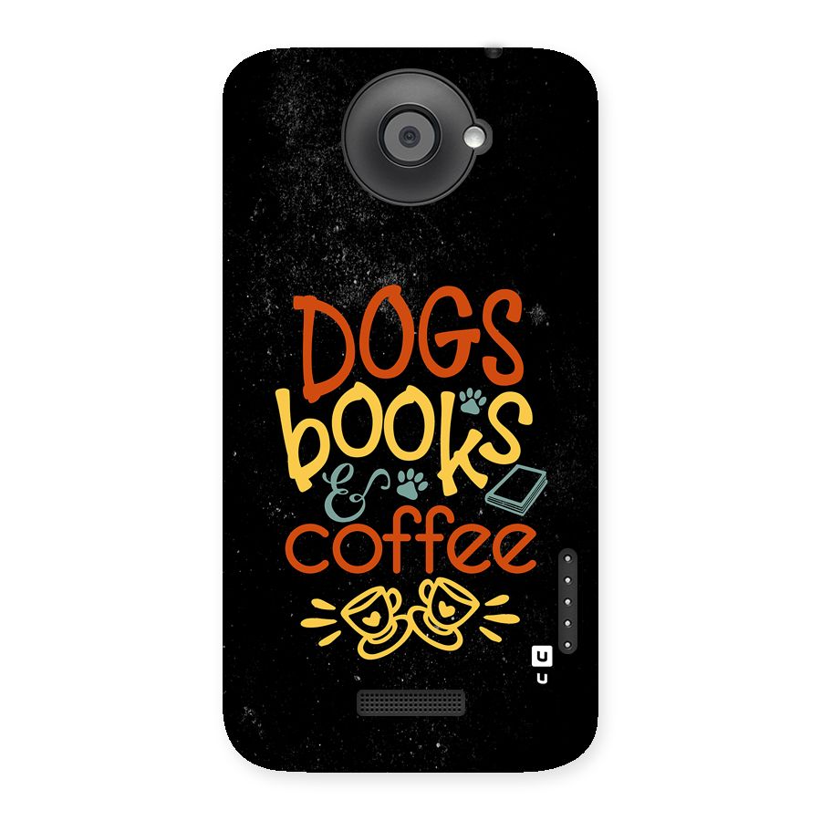 Dogs Books Coffee Back Case for One X
