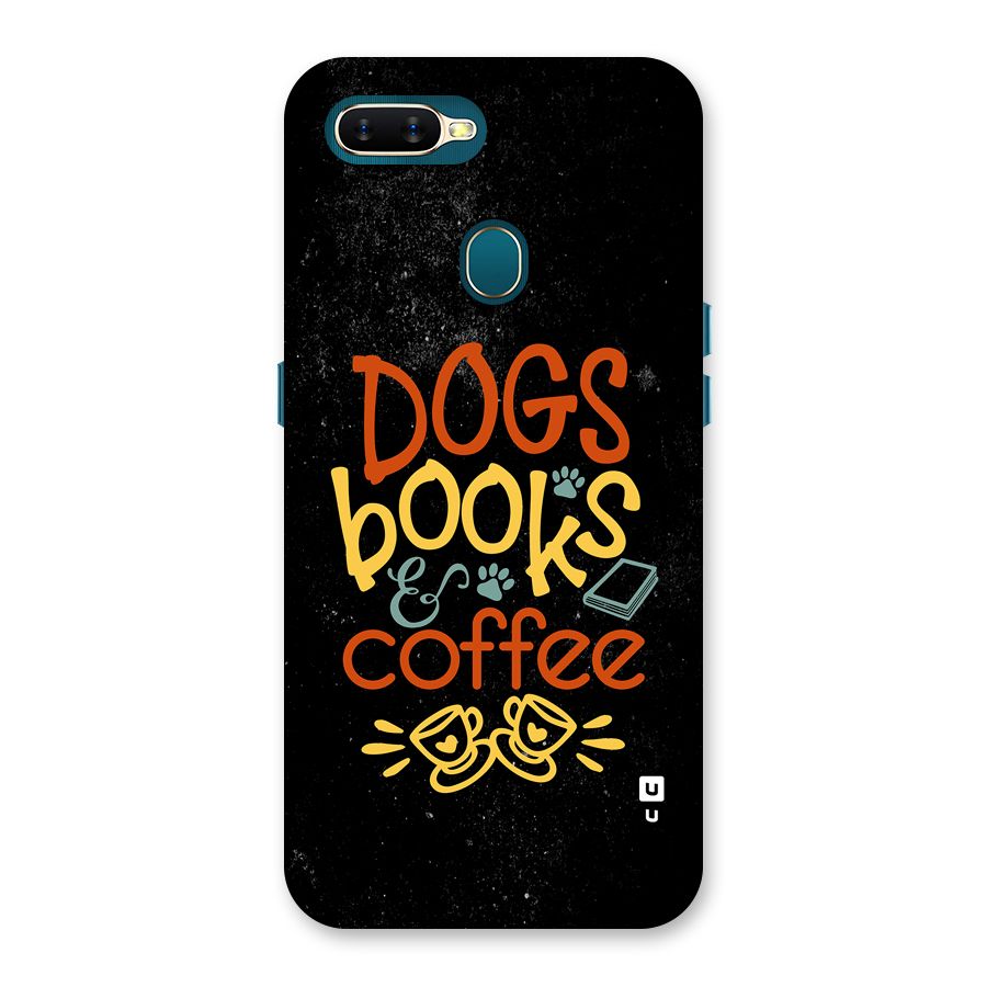 Dogs Books Coffee Back Case for Oppo A12s