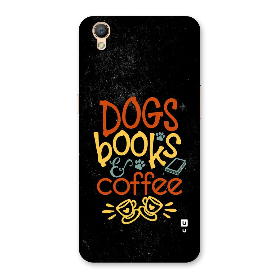 Dogs Books Coffee Back Case for Oppo A37