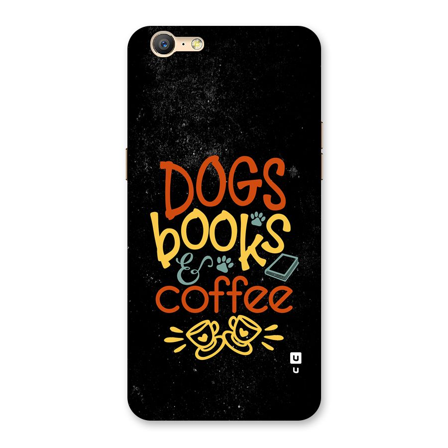 Dogs Books Coffee Back Case for Oppo A57