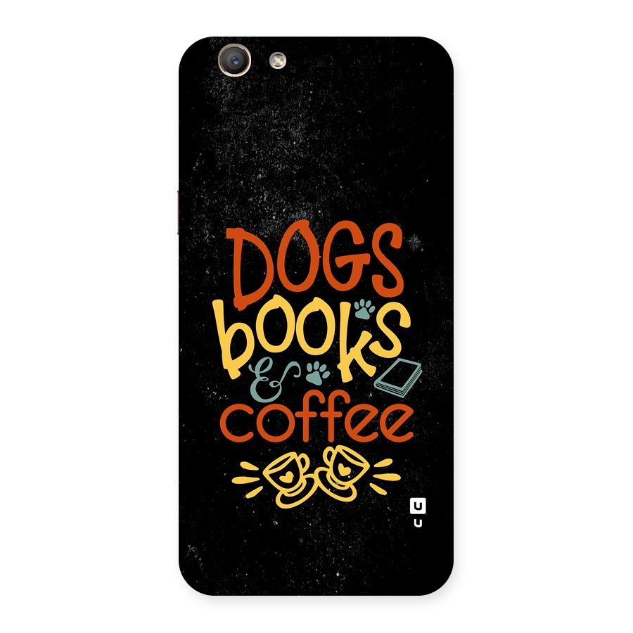 Dogs Books Coffee Back Case for Oppo A59