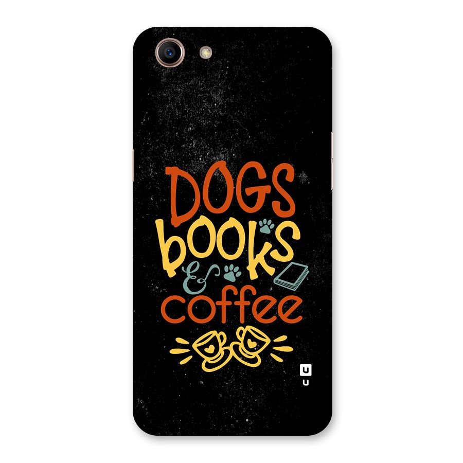 Dogs Books Coffee Back Case for Oppo A83 (2018)