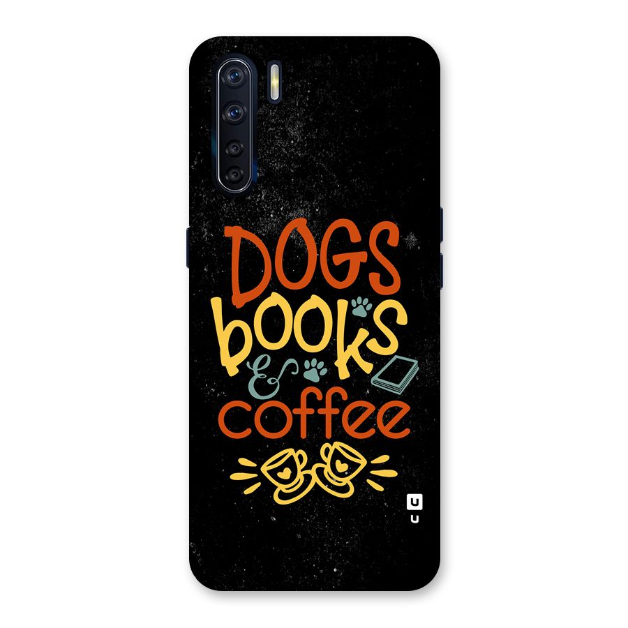 Dogs Books Coffee Back Case for Oppo F15