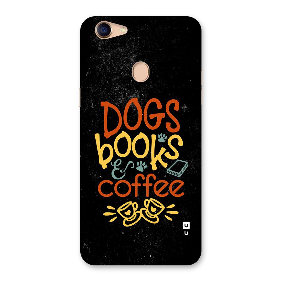 Dogs Books Coffee Back Case for Oppo F5 Youth
