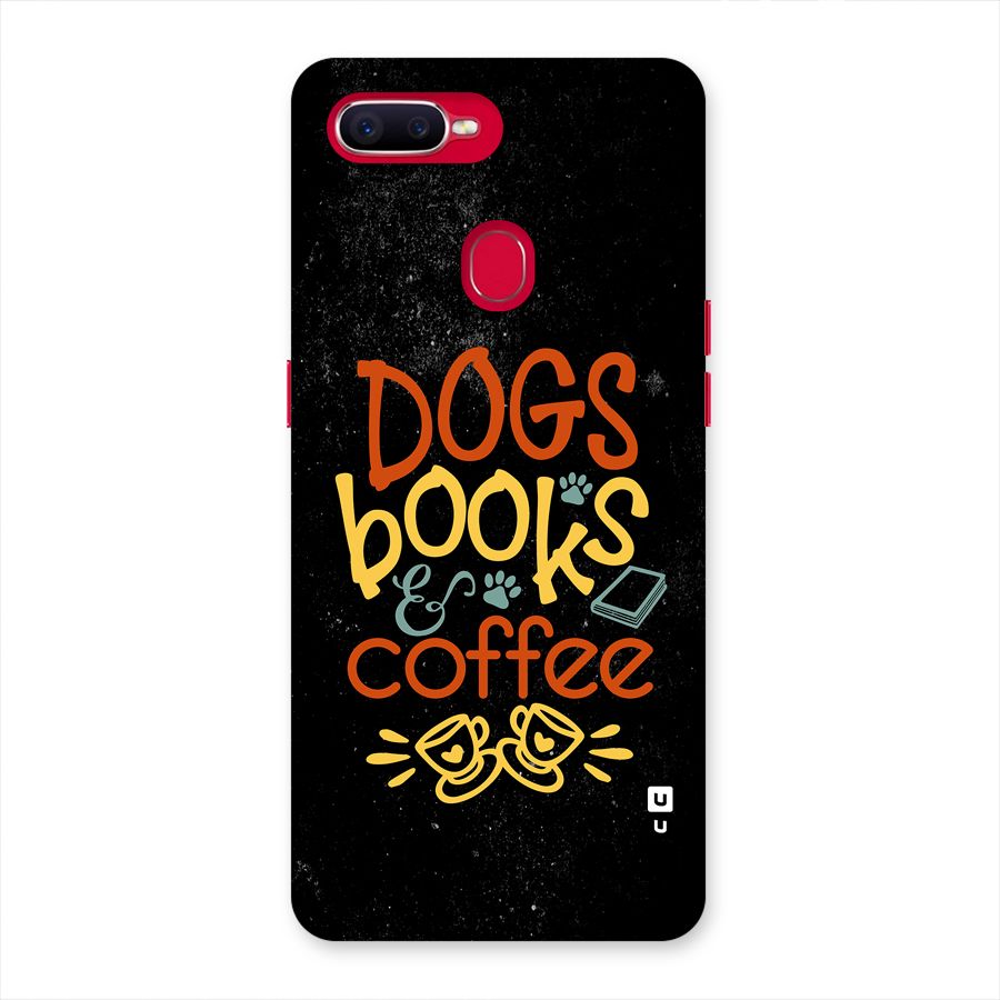 Dogs Books Coffee Back Case for Oppo F9 Pro