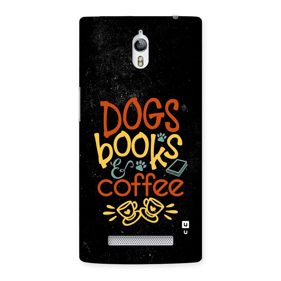 Dogs Books Coffee Back Case for Oppo Find 7