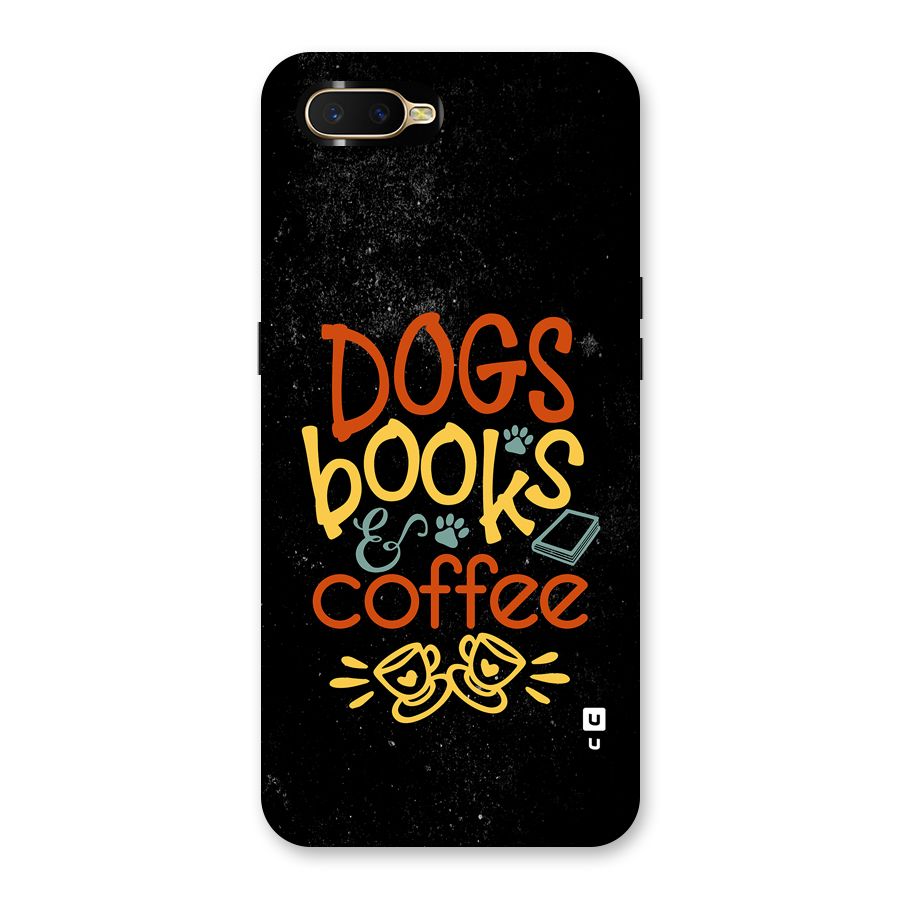 Dogs Books Coffee Back Case for Oppo K1