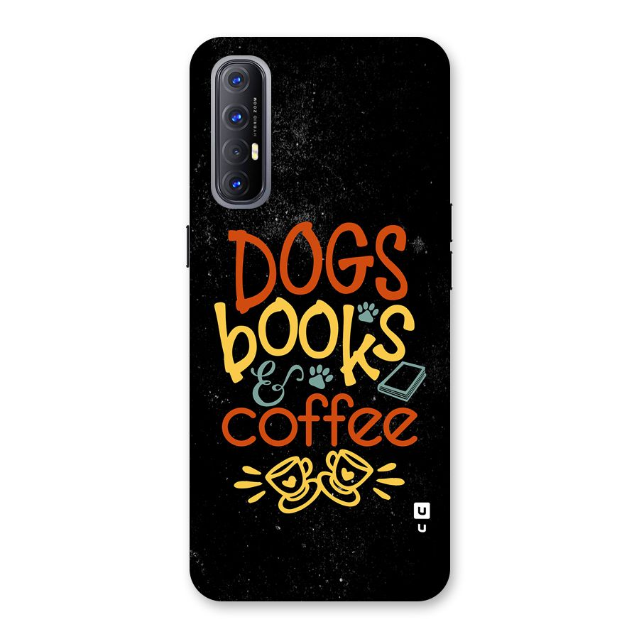 Dogs Books Coffee Back Case for Oppo Reno3 Pro