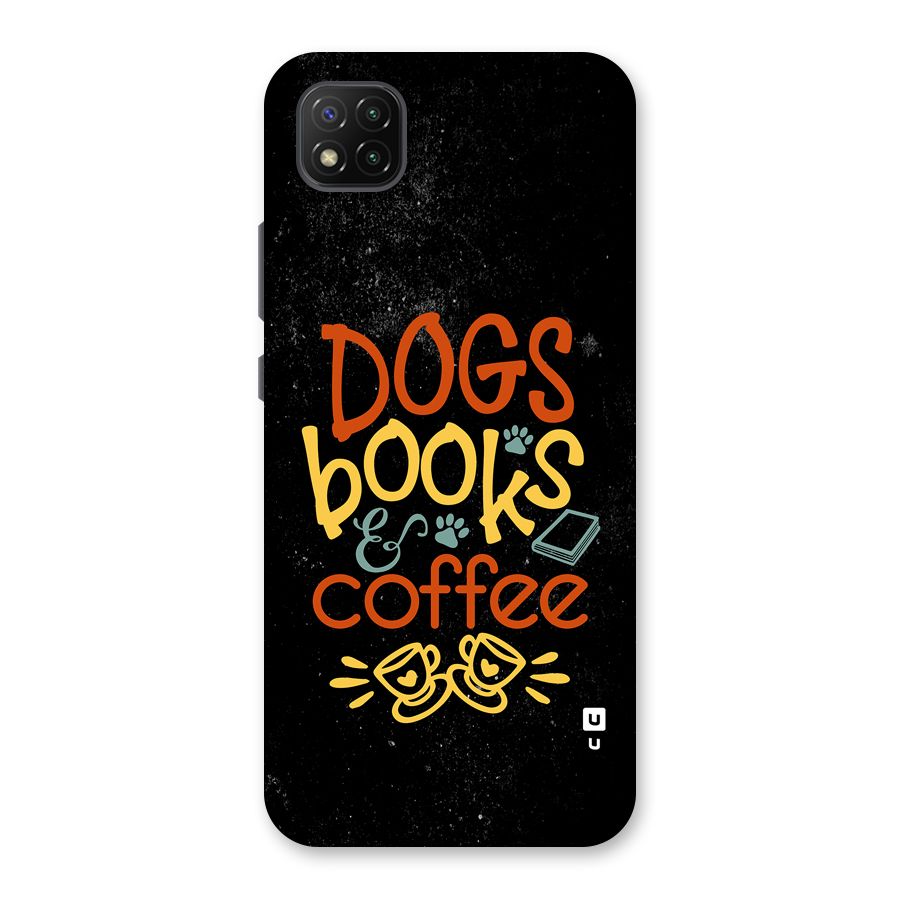 Dogs Books Coffee Back Case for Poco C3