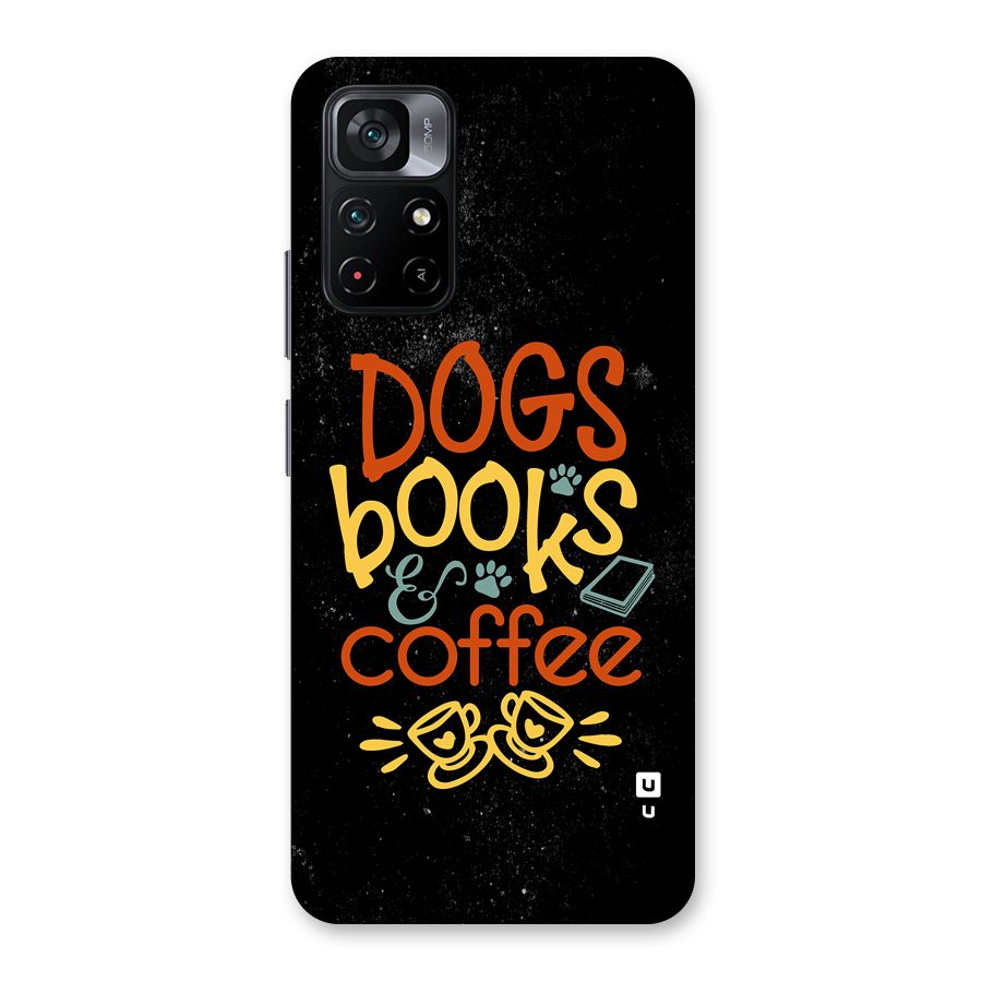 Dogs Books Coffee Back Case for Poco M4 Pro 5G