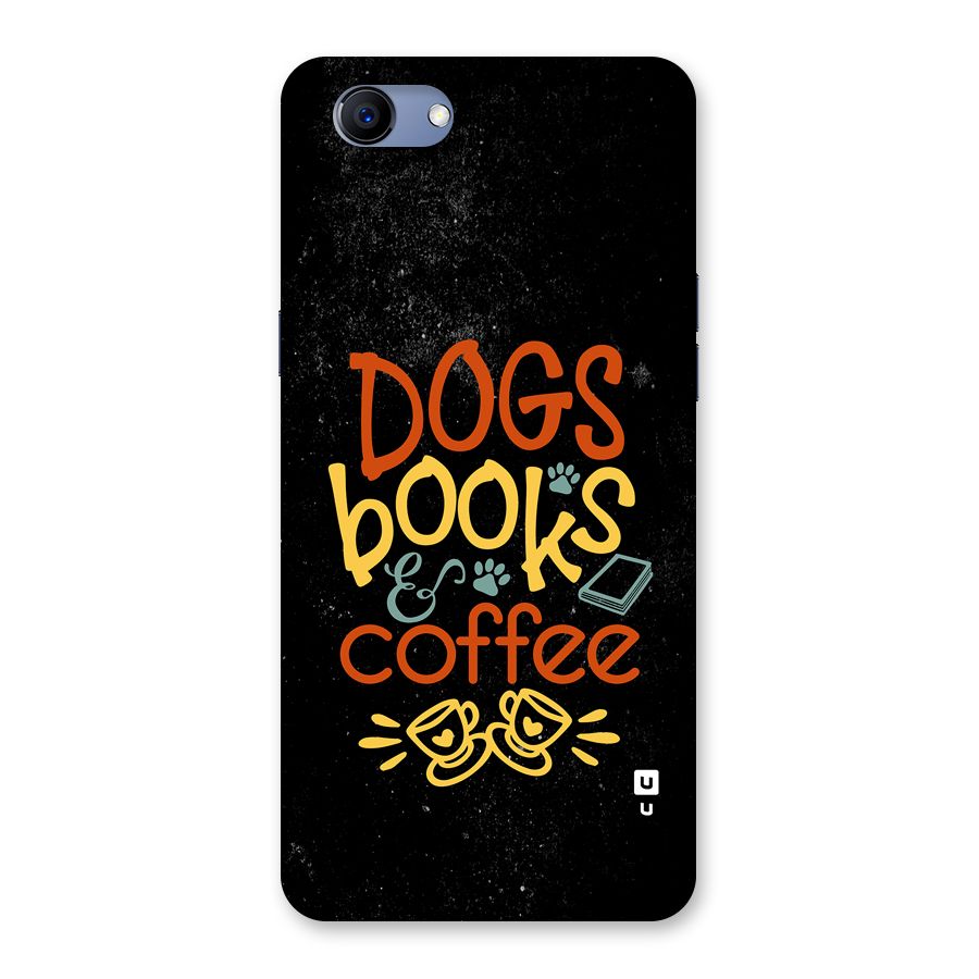 Dogs Books Coffee Back Case for Realme 1