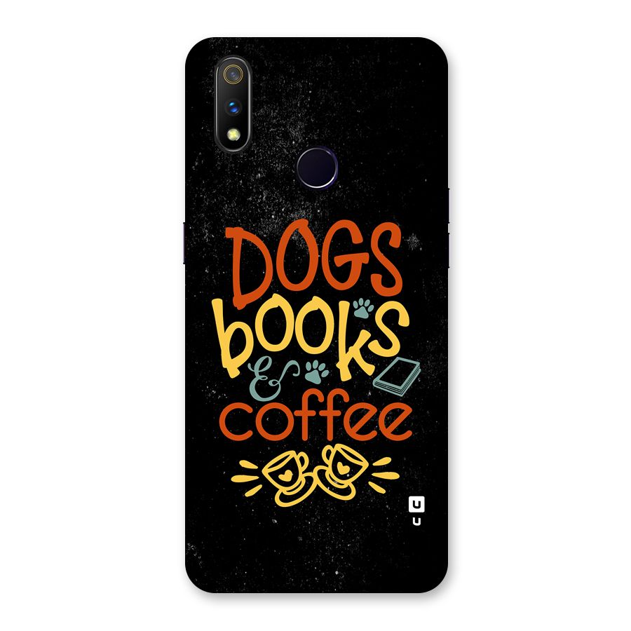 Dogs Books Coffee Back Case for Realme 3 Pro