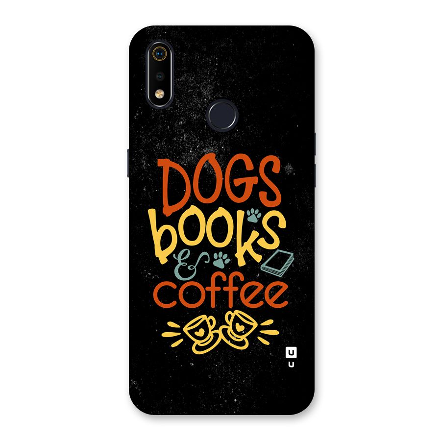 Dogs Books Coffee Back Case for Realme 3i