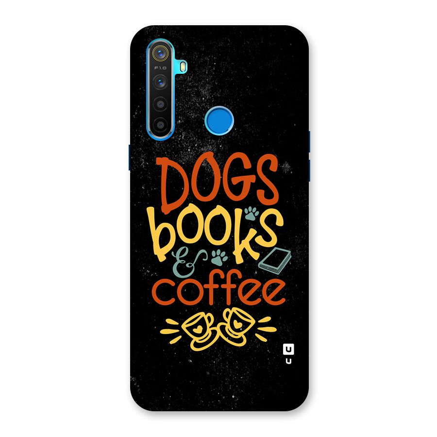 Dogs Books Coffee Back Case for Realme 5