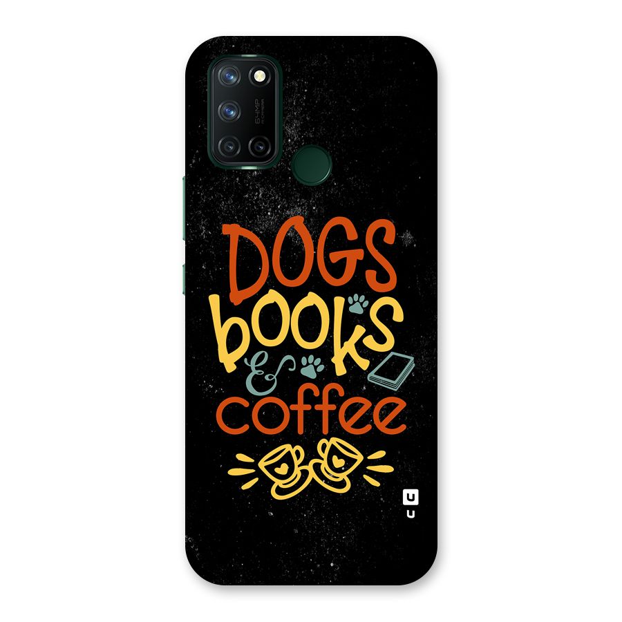 Dogs Books Coffee Back Case for Realme 7i
