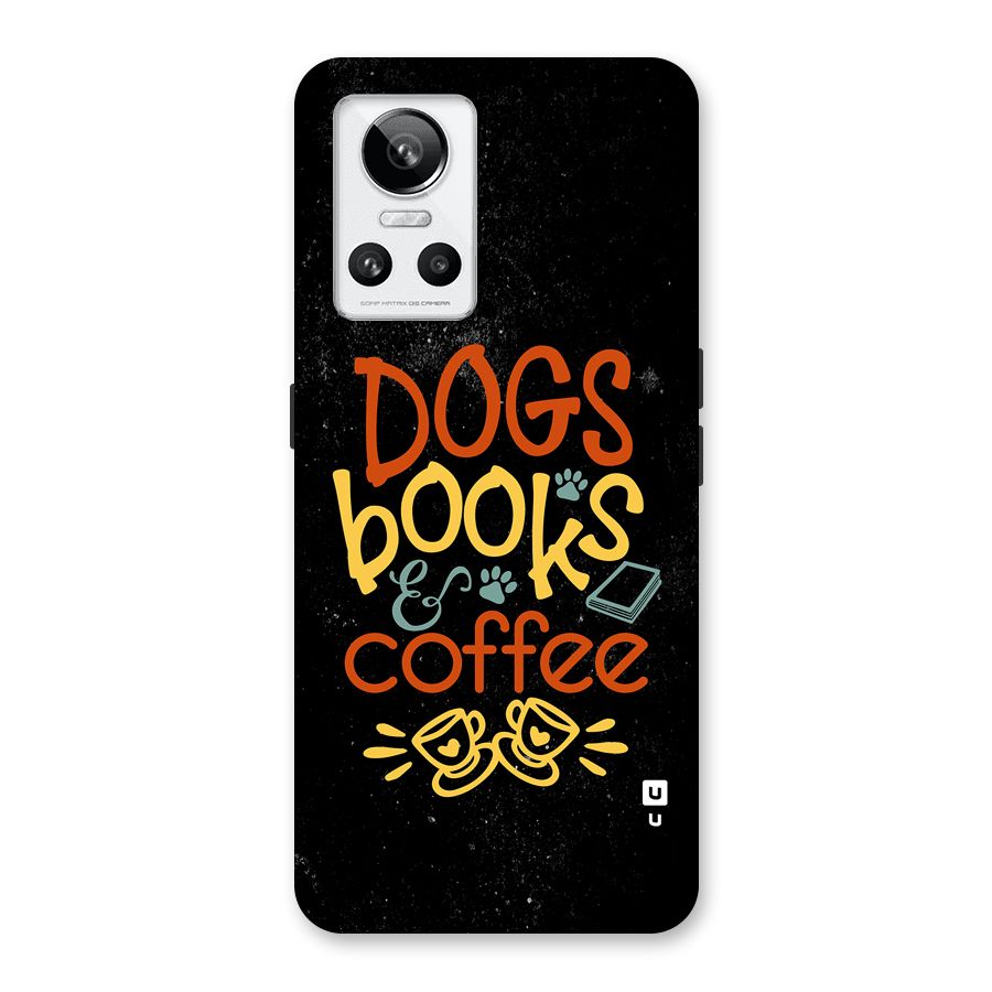 Dogs Books Coffee Back Case for Realme GT Neo 3