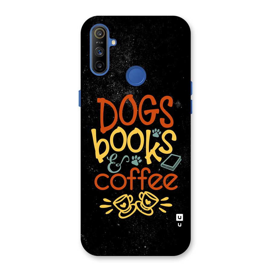 Dogs Books Coffee Back Case for Realme Narzo 10A
