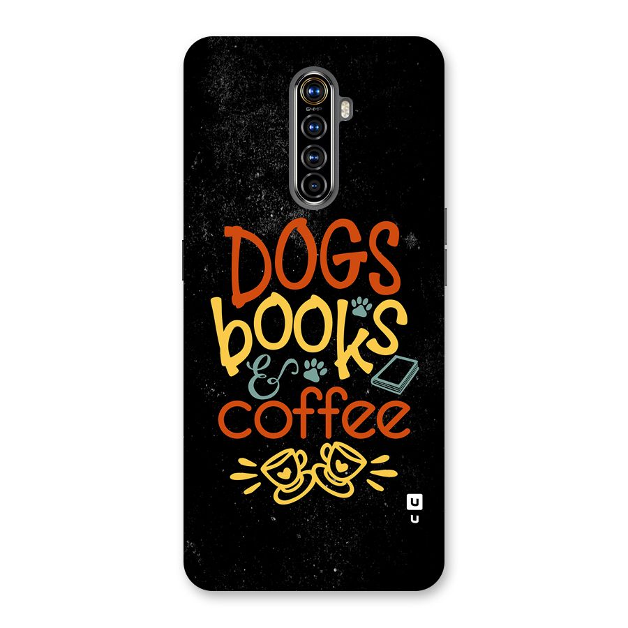 Dogs Books Coffee Back Case for Realme X2 Pro