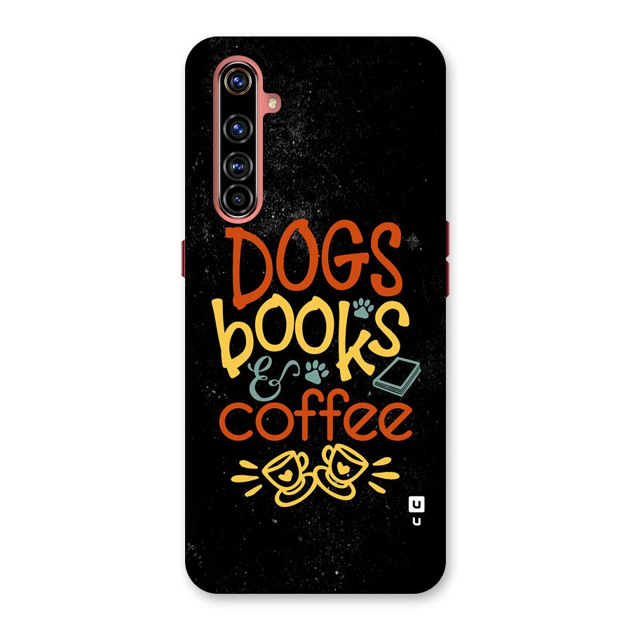 Dogs Books Coffee Back Case for Realme X50 Pro