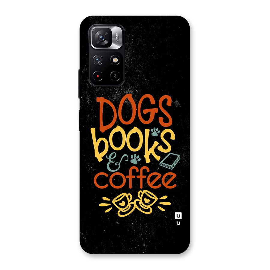Dogs Books Coffee Back Case for Redmi Note 11T 5G