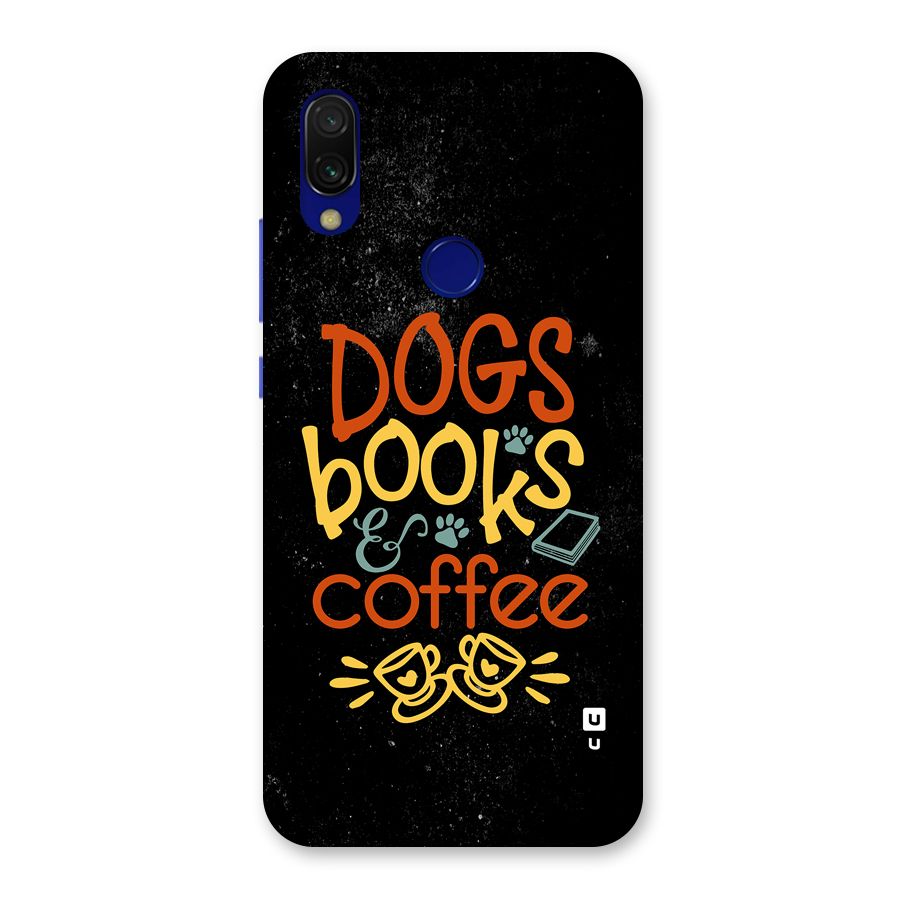 Dogs Books Coffee Back Case for Redmi Y3