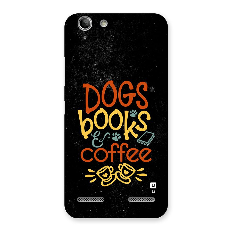 Dogs Books Coffee Back Case for Vibe K5