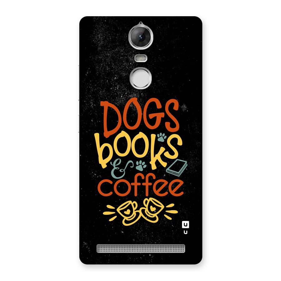 Dogs Books Coffee Back Case for Vibe K5 Note