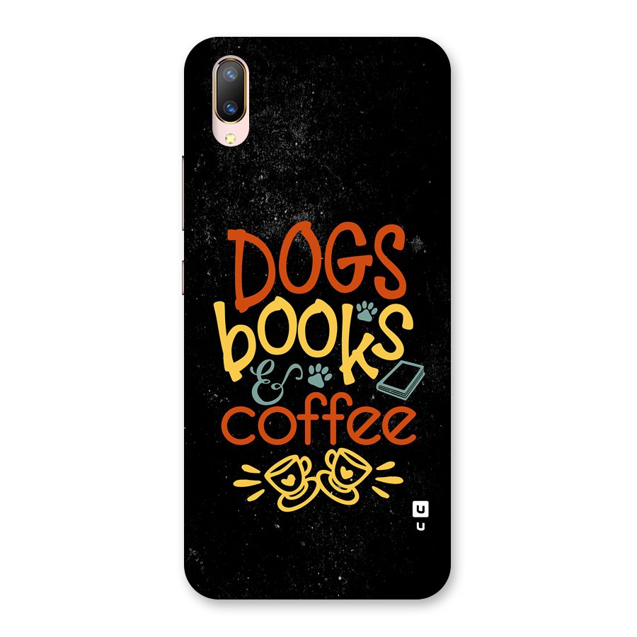 Dogs Books Coffee Back Case for Vivo V11 Pro